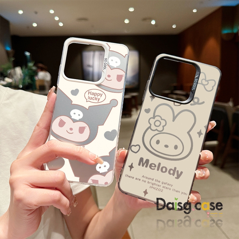 Kuromi กระต่ายเคส เคส สำหรับ VIVO Y20 Y20s Y12s Y12A Y15s Y15A Y01 Y21 Y21T T1X Y33S Y33T Y17s Y28 Y16 Y02s Y56 Y27 V29E