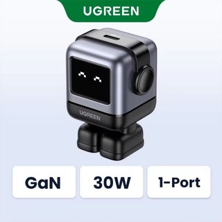 UGREEN 30W RoboGaN Charger USB C Mini Robot Nexode GaN Fast Charger for iPhone17 16 15 14 Pro Max Macbook iPad ชาร์จเร็ว