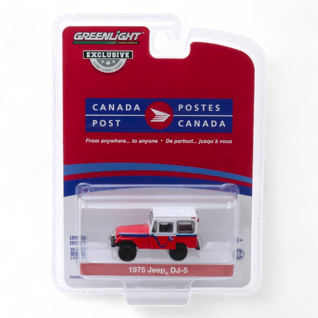 Greenlight | Canada Post 1975 Jeep DJ-5E "Electruck" สเกล 1/64 30083