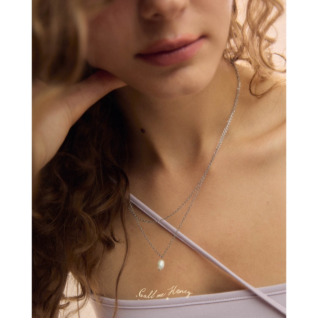 Julys - la marguerite necklace (stainless steel)