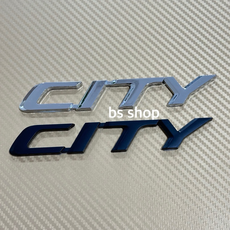 โลโก้ CITY ตัวแยก ติดท้าย Honda ขนาด 2.3 x 14 cm ราคาต่อชิ้น