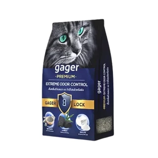 ทรายแมว Gager 10kg ทรายแมวเบนโทไนท์ ภูเขาไฟ จับตัวเป็นก้อน กลิ่นหอม (Cat Litter Bentonite)