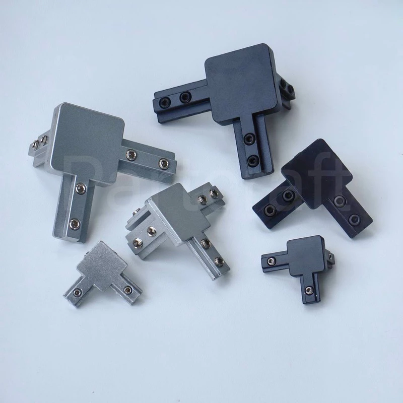 ข้อต่อตัวยึด 3 ทางอลูมิเนียมโปรไฟลพร้อมสกรู ฉากต่อมุม 3 ทาง Bracket 3 ways Aluminum profile frame