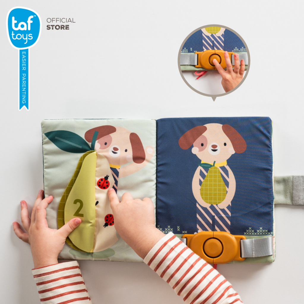 Taf Toys كتاب الأنشطة Busy Book Opposites كتاب تنموي من عمر 18 شهرًا فأكثر صورة 3