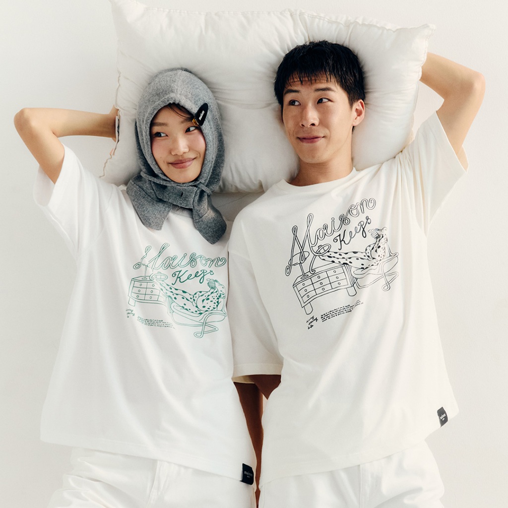 maison KEEPS | The Oversized Living Life by PNK.FF Tee | เสื้อยืด ทรง oversized | มีให้เลือก 2 Size อก 44" และ 48''