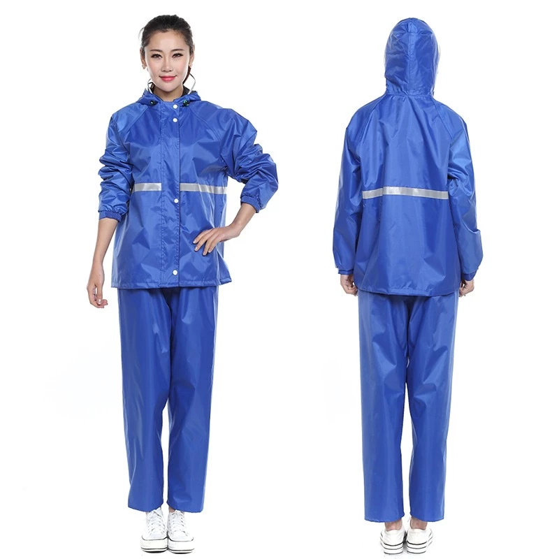 ชุดกันฝนแยกเสื้อและกางเกง มีแถบสะท้อนแสง thumbnail 8