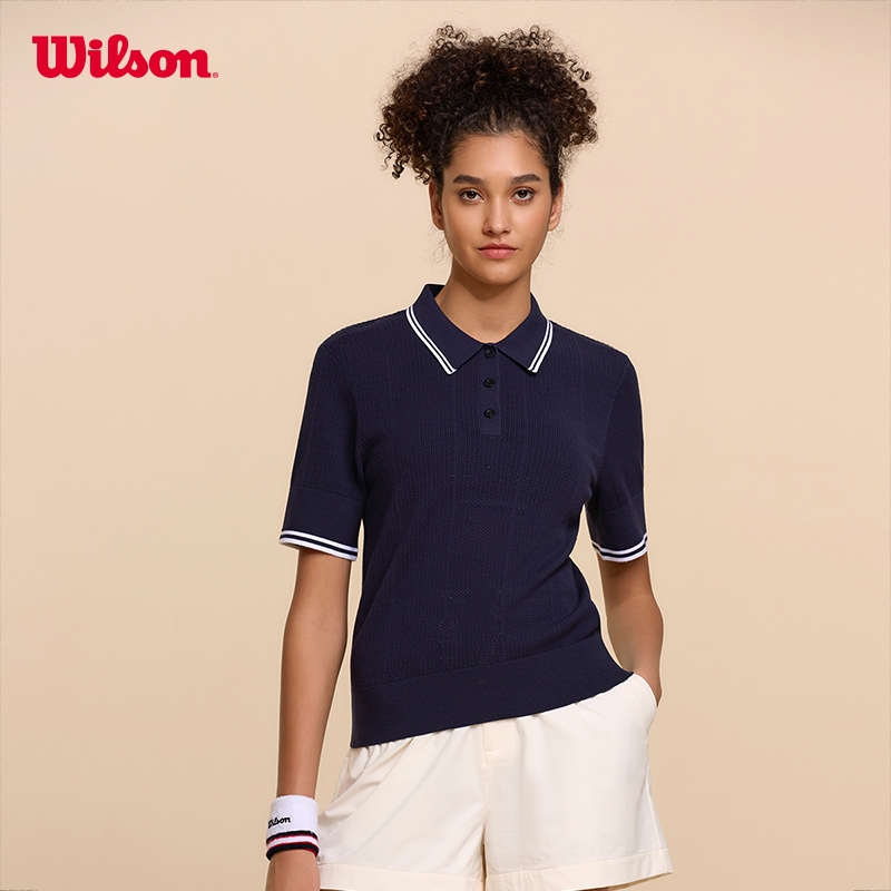 WILSON WOMEN ESSEX POLO เสื้อโปโล WW00014331DBC Official Store