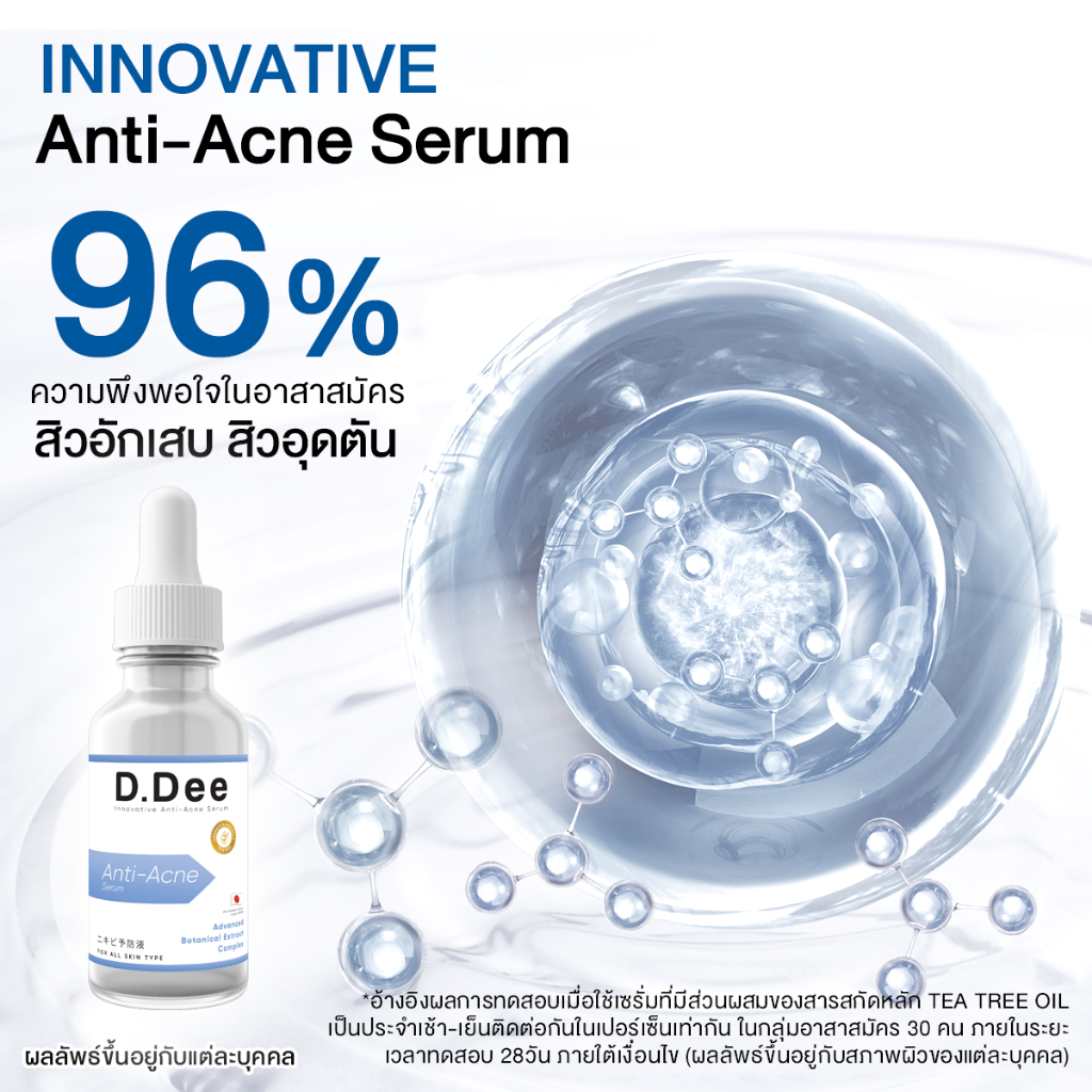 D.Dee Innovative Anti-Acne Serum (30ml) ดีดี เซรั่มบำรุงผิวหน้า - รูปที่ 2