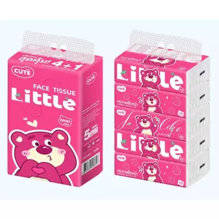 วินาทีฆ่า* กระดาษทิชชู่แพ็ค5 cute 3ชั้น ดีลักซ์ คอมฟอร์ท กระดาษทิชชู่ น้ำเปียกไม่แตกเนื้อเยื่อคุณภาพสูงLITTLEหมีสีชมพู