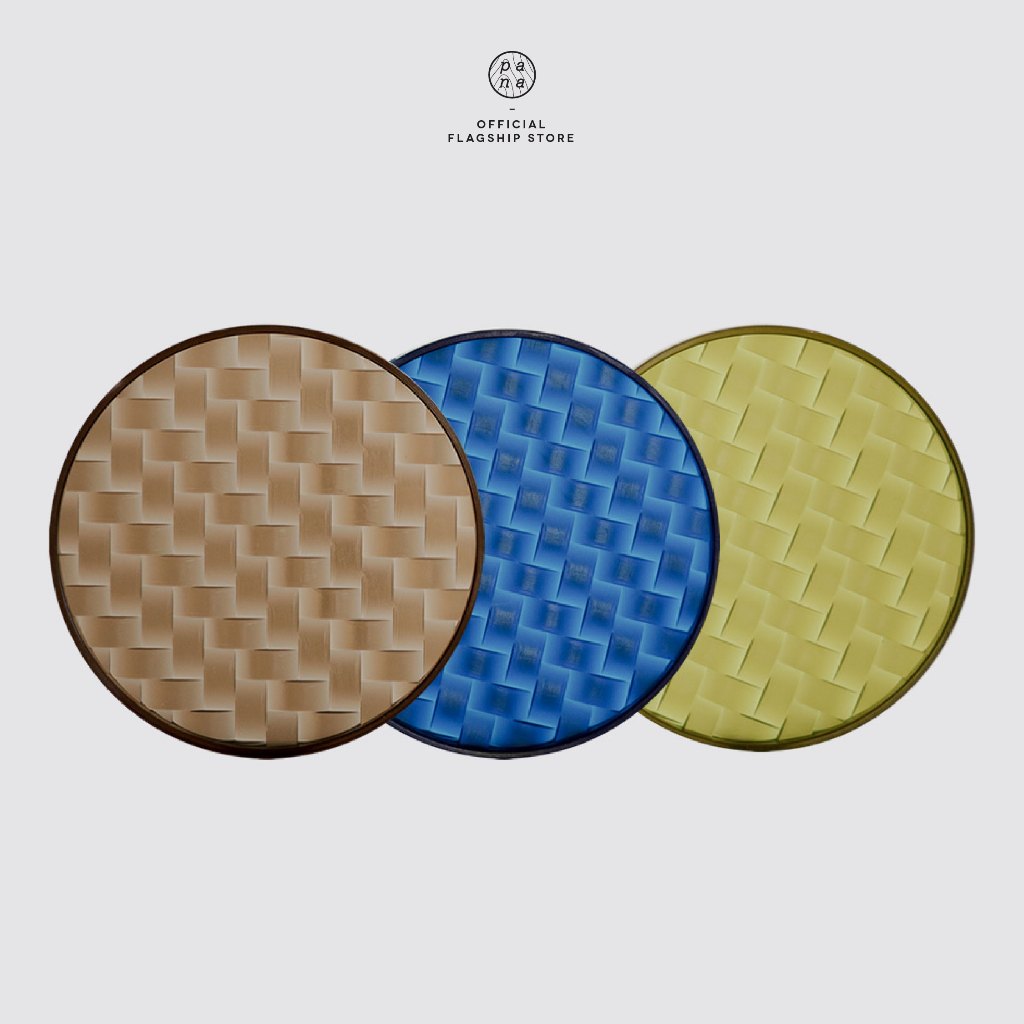 Pana Objects Saan: Coaster แผ่นรองแก้วพลาสติกรีไซเคิลชุด 2 ชิ้น