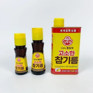 โอโตกิ น้ำมันงาเกาหลี 55ml 80ml 350ml Ottogi Korea Sesame Oil น้ำมันงา ของแท้ 100% 참기름