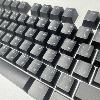 คีย์แคปตัวอักษรไทย OEM Profile วัสดุ ABS พิมพ์ไฟได้ ใช้ได้กับ Mechanical Keyboard หลายขนาด ทนทาน สวยงาม