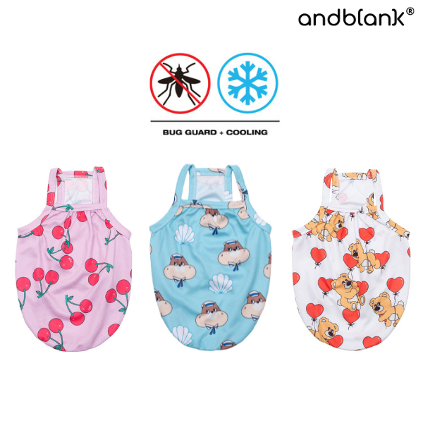 andblank เสื้อป้องกันแมลงและผ้าเย็นสำหรับสุนัข Bug-guard Cooling Sleeveless 🦟❄️