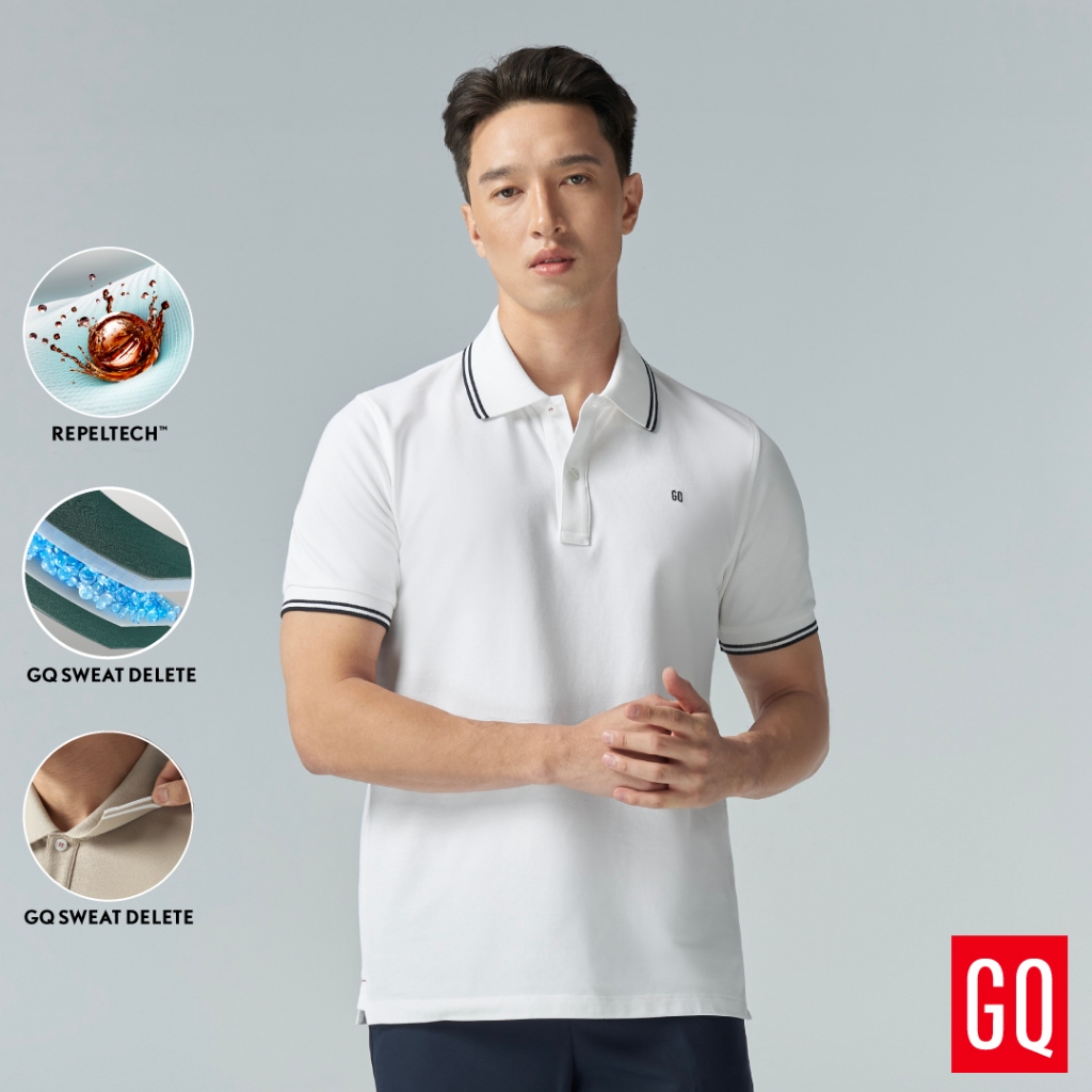 GQ Perfect Polo™ เสื้อโปโลอำพรางคราบเหงื่อ ดีไซน์ Twin T​ipped ให้เสน่ห์แบบหนุ่มบริติช