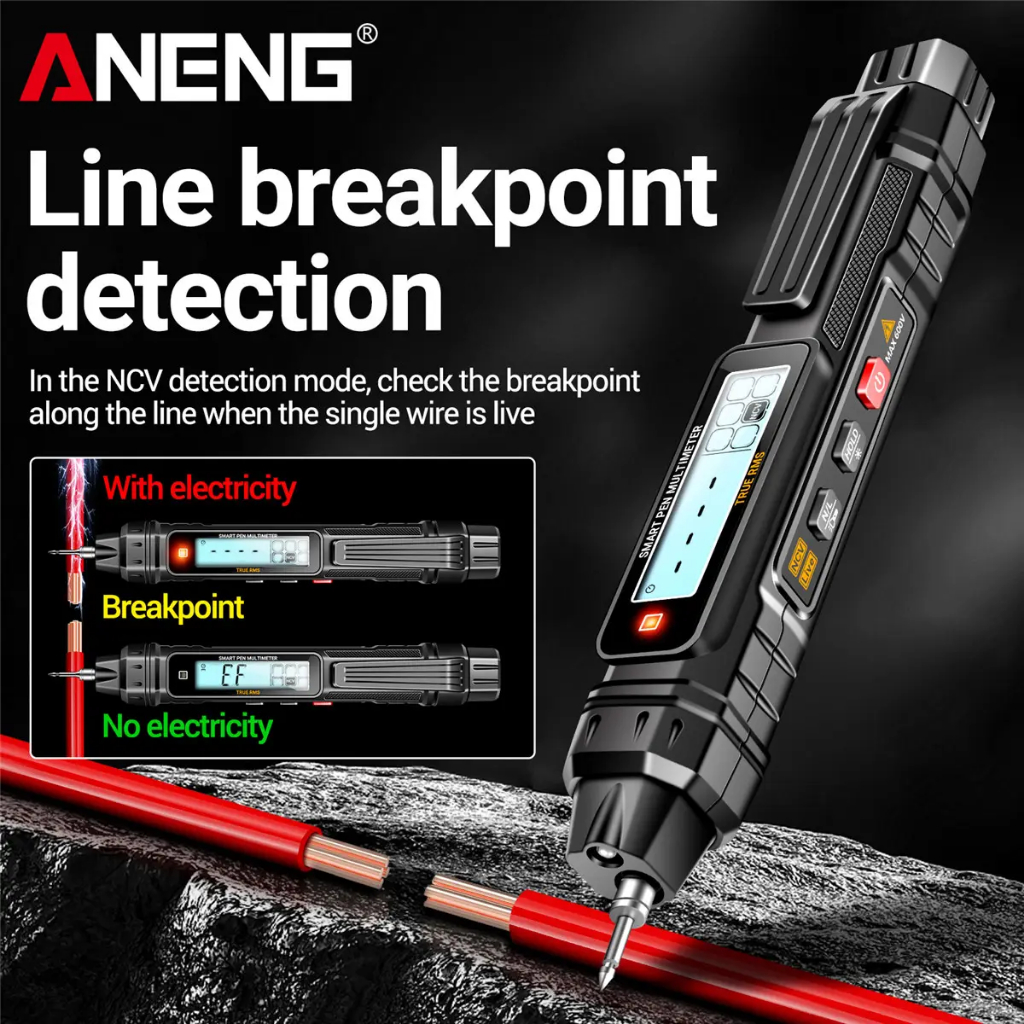 A3005 Pen Multimeter ปากกาดิจิตอล สีดำ ดิจิตอลมัลติมิเตอร์ ″ANENG″