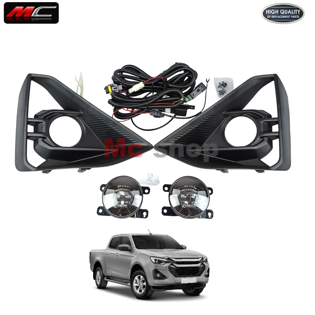 ไฟ​ตัด​หมอก ดีแม็ก​ D-MAX​ DMAX 2024 2025 Isuzu HI-LANDER ตัวยกสูง ฝาครอบดำ  *IZ908G