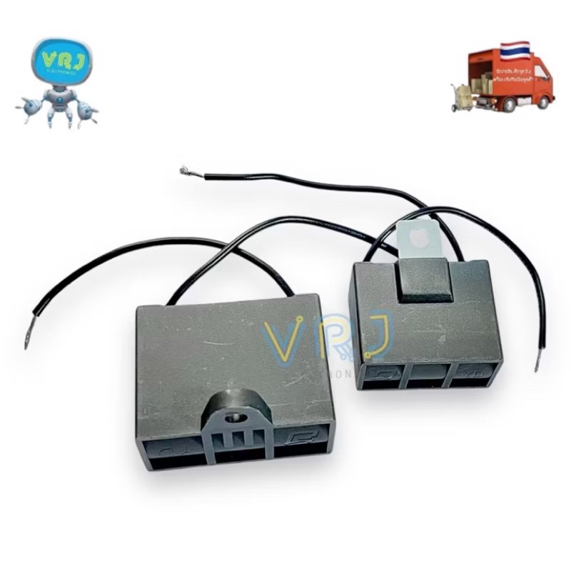คาปาซิเตอร์ 450VAC 1~18UF( Capacitor )มีสาย 2 สาย แคปพัดลม ปั๊มน้ำ มอเตอร์แคปรัน แคปสี่เหลี่ยม - รูปที่ 6