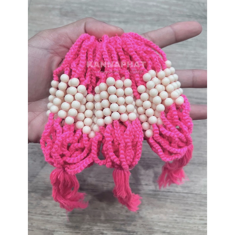ด้ายสายสิญจน์ 20-100 เส้น “สีชมพูเข้ม” ด้ายมัดมือ  ด้ายผูกข้อมือ ไม่ผ่านการปลุกเสก