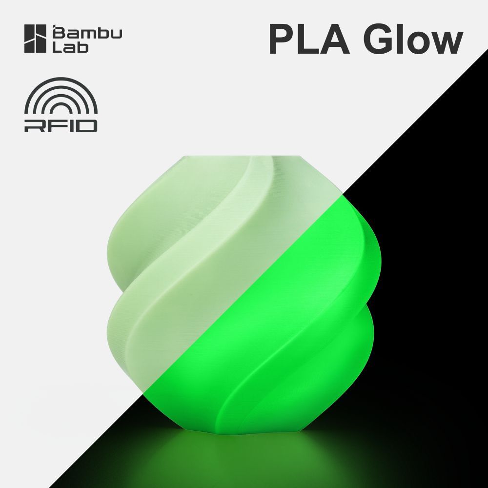 ( ส่งด่วน ) Bambu Lab เส้นพลาสติก เรืองแสง PLA Glow สำหรับเครื่องพิมพ์ 3 มิติ ขนาด 1 กก.