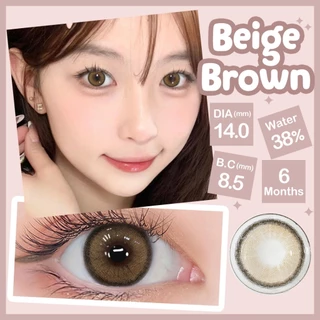 Magister & Realcon คอนแทคเลนส์ขายดี✨สีน้ำตาล✨6 เดือนโยนแว่นขยาย 14- 14.5 มม คอนแทคเลนส์