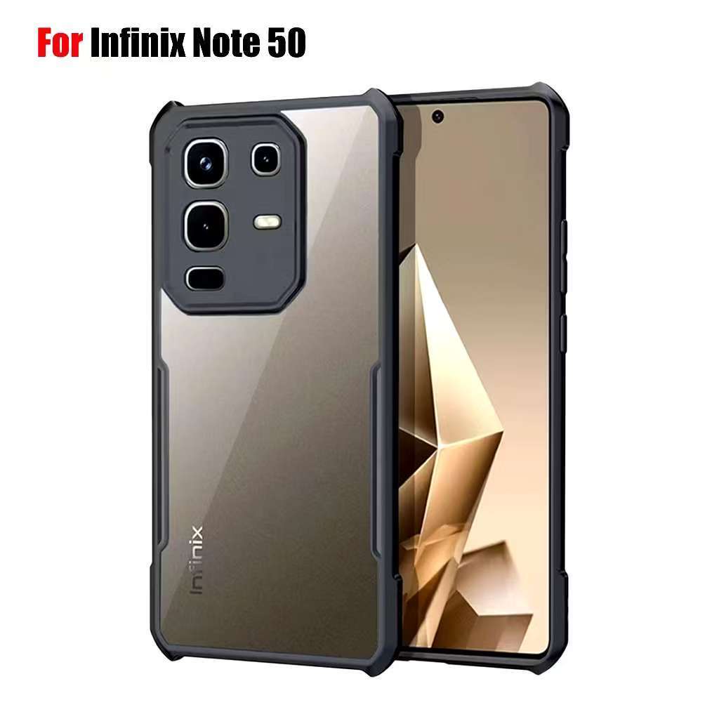 Infinix Note 50S 5G/Infinix Note 50XเคสกันกระแทกขอบสีหลังใสInfinix Note 50/Infinix Note 50 Pro/Infin