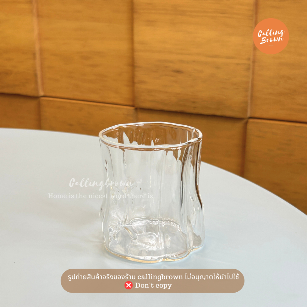 callingbrown [ พร้อมส่ง ] Home cafe แก้ว แก้วน้ำ แก้วมินิมอล แก้วทรงสูง แก้วทรงสั้น แก้วใส คาเฟ่ ราคา ถูกที่สุด ดีลบีเคเค แกลเลอรีภาพที่ 7