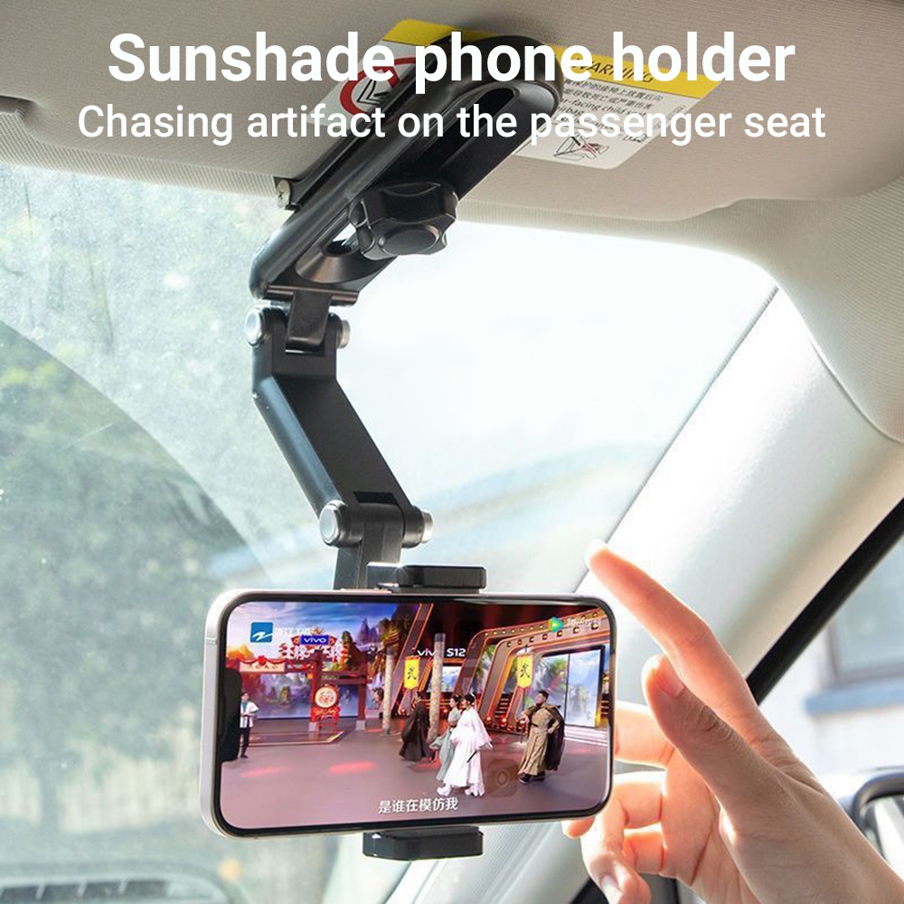 🔥ส่งจากไทย🔥ที่วางโทรศัพท์มือถือในที่บังแดดรถยนต์ หมุนได้ 1080° รุ่นอัพเกรด ที่วางกระจกมองหลังในรถยนต์อเนกประสงค์ สินค้า