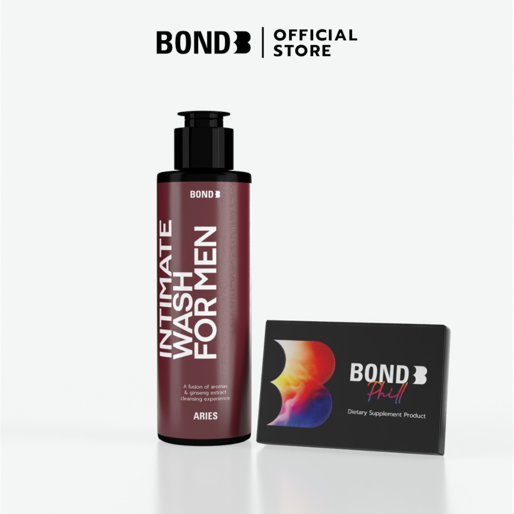 Bond Men's Intimate Wash Aries 130 ml. (สูตรอุ่น) + Bond Supplement PHILL