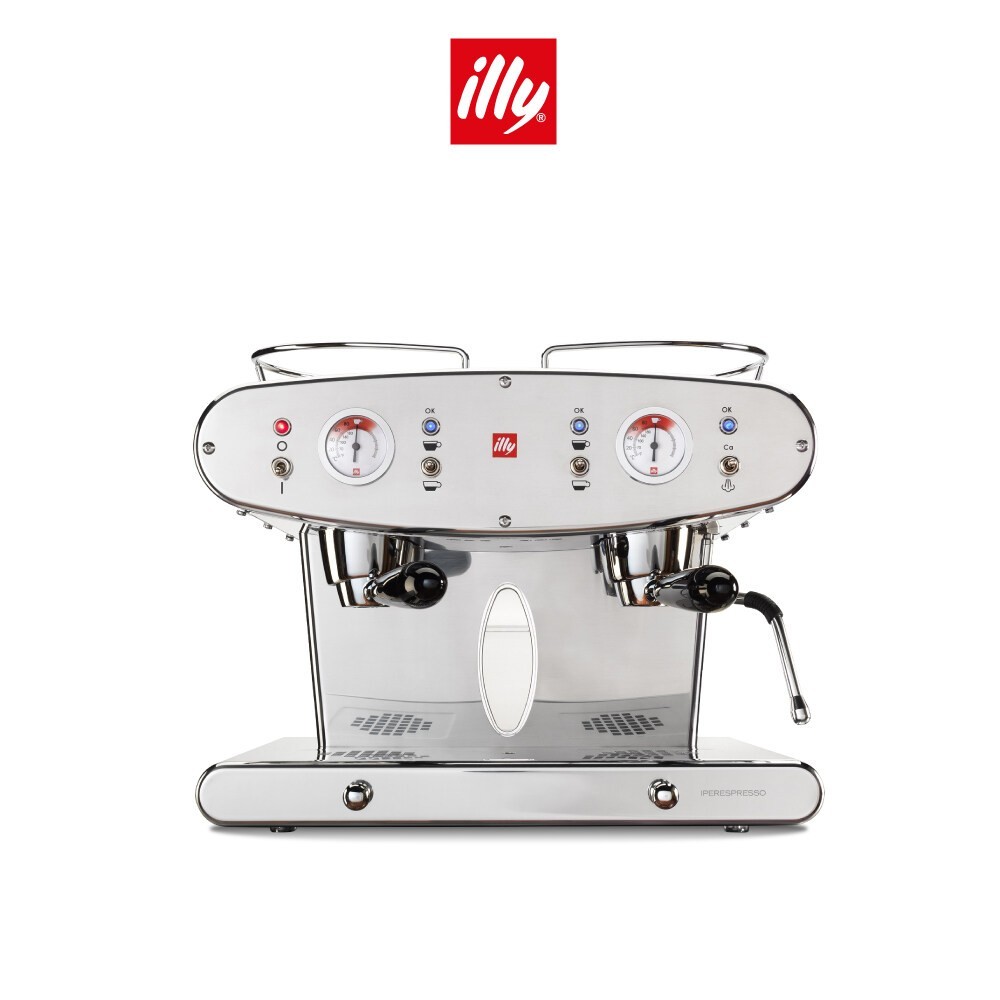 ILLY เครื่องชงกาแฟแคปซูล รุ่น X2.2 สีสแตนเลส ILLY X2.2 ESE 2 GROUPS COFFEE MACHINE WITH STEAM WAND