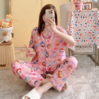ชุดนอนผ้าไหมอิตาลี่ ฟรีไซร อก44 sml สินค้าพร้อมส่ง