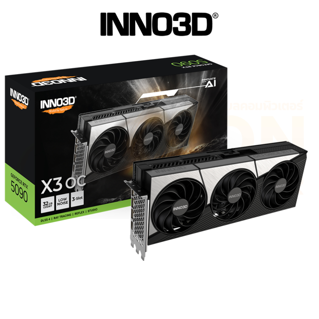 VGA การ์ดจอ INNO3D GEFORCE RTX 5090 X3 OC 32GB GDDR7 512-BIT