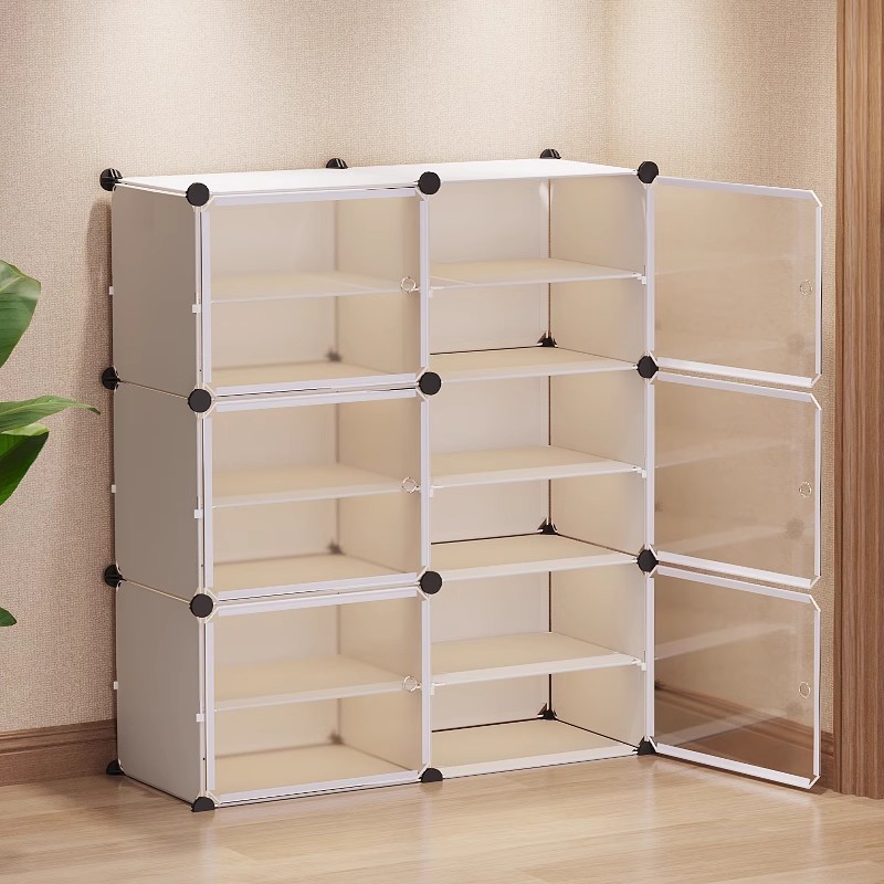 CONY ตู้เก็บรองเท้าPVC อุปกรณ์จัดเก็บ เปิดฝาด้านหน้า กันแมลง กันน้ำได้ระดับนึง ประตูใส