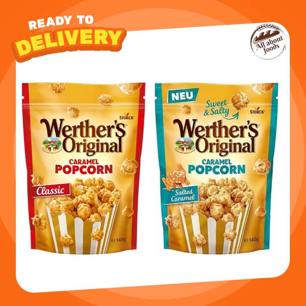 Werther's Original Caramel Popcorn ป๊อบคอร์น เวอร์เธอร์ Popsecret Cretors Darda GARRETT Werther popc