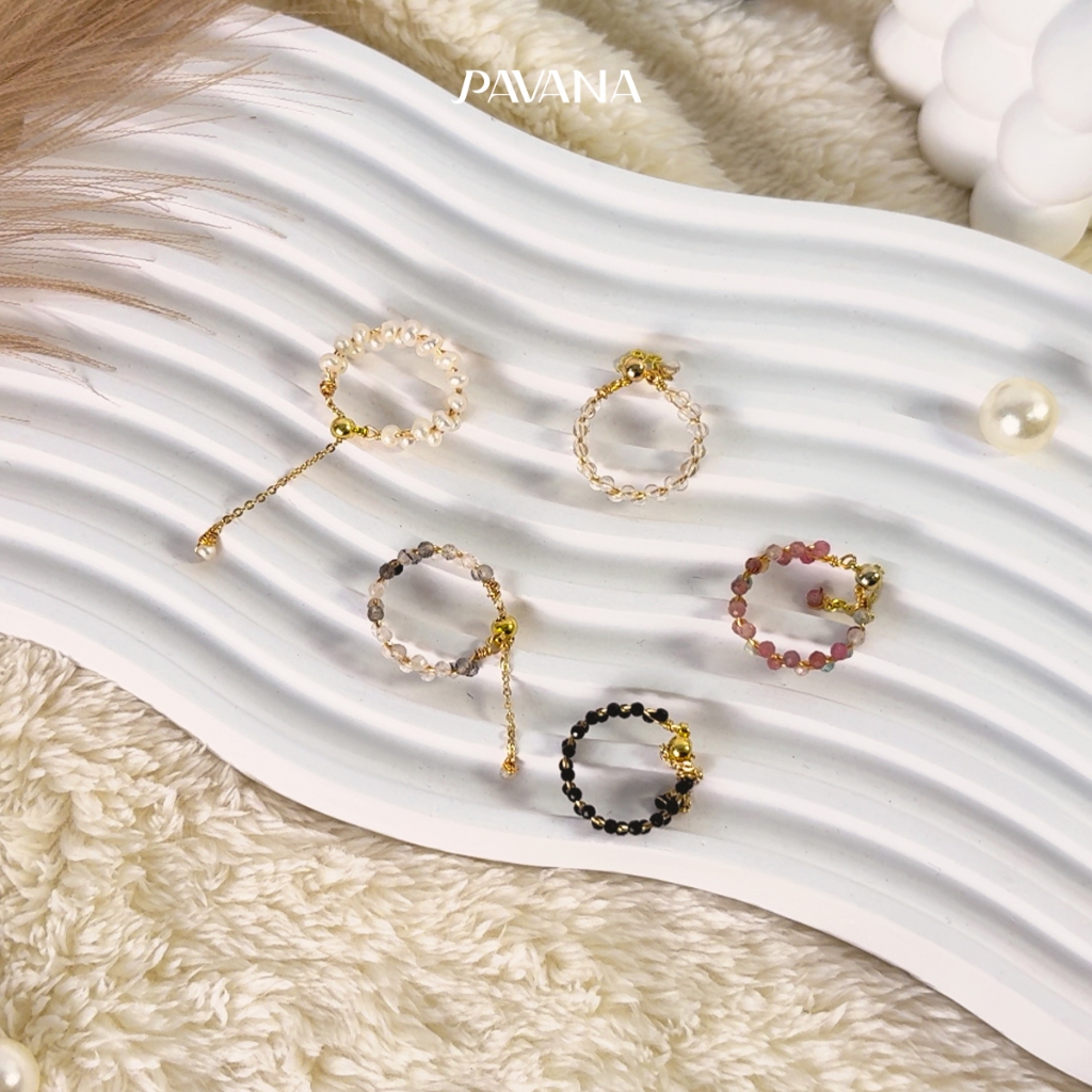 Pavana แหวนพลังจักรวาล Anora Ring (ปรับขนาดได้)