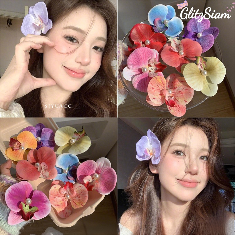 🌸Sweet🌸รูปดอกไม้เครื่องประดับผม  กิ๊บติดผม สไตล์เกาหลี กิ๊บน่ารัก พร้อมส่งในไทย
