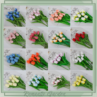 ดอกทิวลิปเทียม เกรดพรีเมียม ใบไม่ร่วง สำหรับแต่งงาน/ตกแต่งบ้…