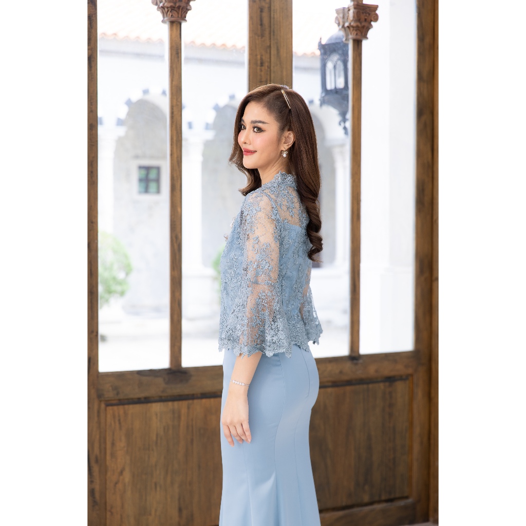 CHANIDA ชุดเซ็ตเสื้อ-กระโปรง ชุดแม่เจ้าบ่าว-เจ้าสาว เจ้าภาพออกงาน ทรงสวย (รหัส 8332) *ราคาทั้งชุด* ราคา ถูกที่สุด ดีลบีเคเค แกลเลอรีภาพที่ 6