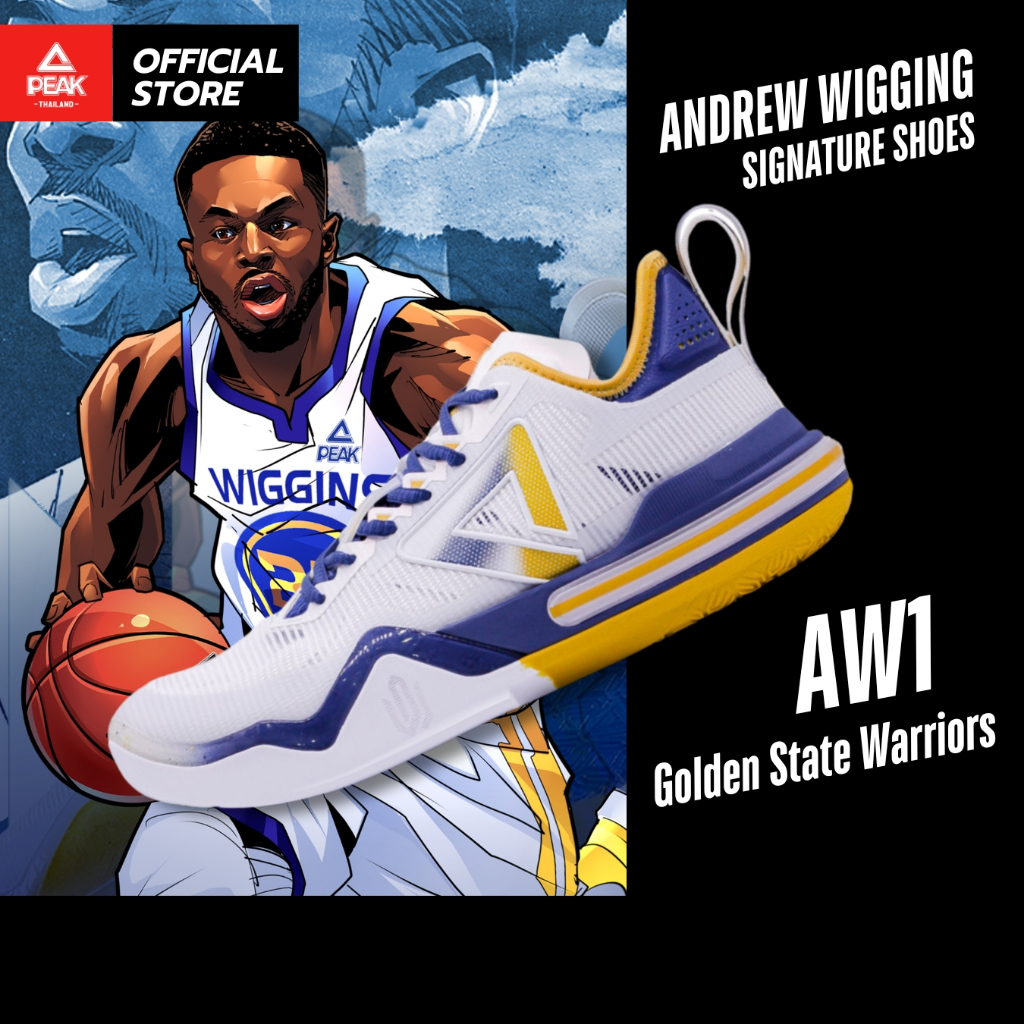 PEAK Andrew Wiggins AW1 “GSW” ET33817A รองเท้าบาสเกตบอล ของ แอนดรูว์ วิคกิ้นส์ พีค สีของทีมบาส โกลเด้น สเตรท วอริเออร์