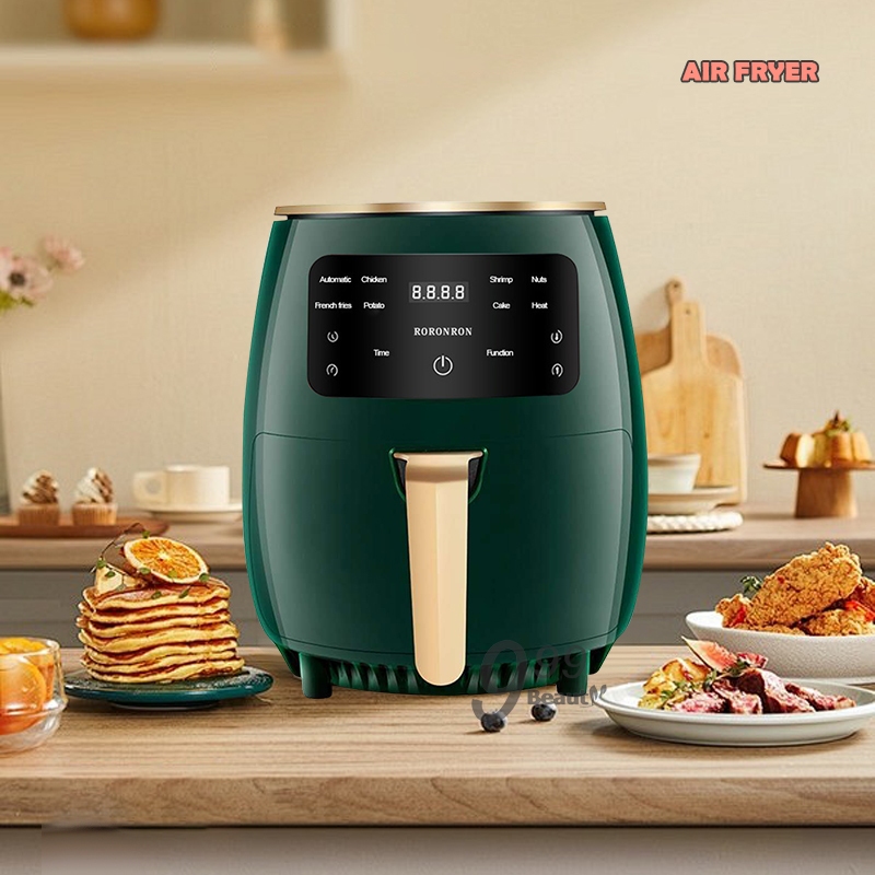 D0168 Air Fryer หม้อทอดไร้น้ำมัน 6 ลิตร ปรับอุณหภูมิได้ ใช้งานง่าย ฟังก์ชั่นครบ ดีไซน์สวยทันสมัย