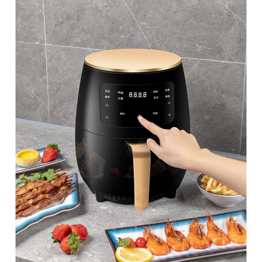 D0168 Air Fryer หม้อทอดไร้น้ำมัน 6 ลิตร ปรับอุณหภูมิได้ ใช้งานง่าย ฟังก์ชั่นครบ ดีไซน์สวยทันสมัย thumbnail 3