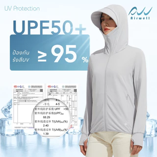 AIRWELL เสื้อกันUVติดแอร์ผู้ชาย รุ่นUV Protection เสื้อแขนยาว เสื้อกันแดดกันยูวี ผ้ายืดใส่สบาย ระบายอากาศได้ดี UPF50+