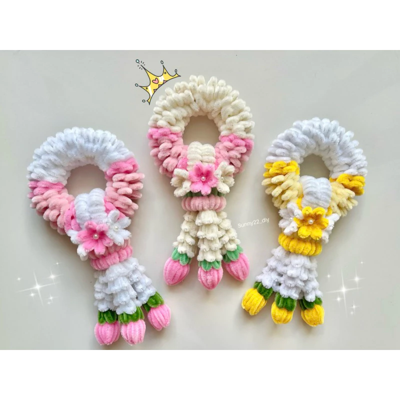 พวงมาลัยลวดกำมะหยี่DIY (จัดทำ1-2วัน)