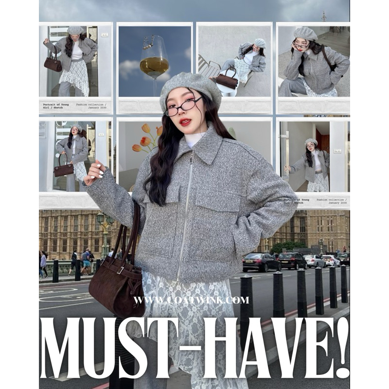 COATWINK | KIMMY JACKET แจ๊คเก็ต ผ้าวูล