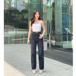 ยีนส์SARAN SR054 กางเกงยีนส์ทรงกระบอกกลางสลิม
