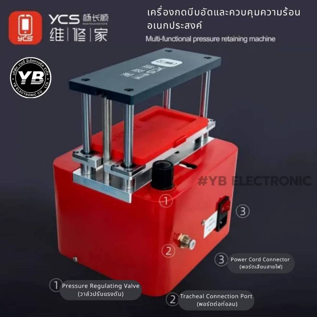 YCS เครื่องอัดหน้าจอและฝาหลัง