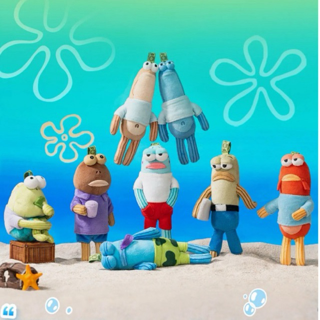 [จุ่ม/พร้อมส่งในไทย] 🧽 SpongeBob Bikini Bottom Buddies สายลับปลาตีน🤣 พวงกุญแจ