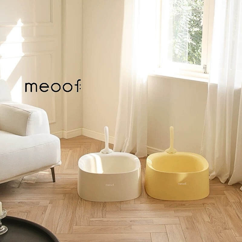 🌼Meoof ห้องน้ำแมว มินิมอล มาพร้อมที่ตักทราย มี3สี