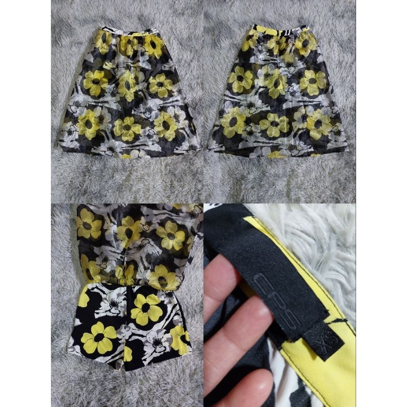 #กางเกง กระโปรง ลายดอก#CPS CHAPS SIZE XS เอว 26"