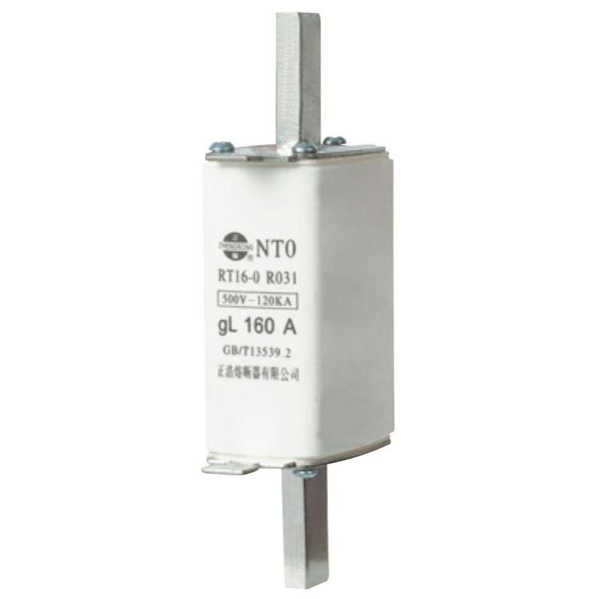 NT0 ( RT16-0 R031 ) 16A 20A 25A 32A 40A 50A 63A 80A 100A 125A 160A ฟิวส์ใบมีด HRC FUSE LINK 500V ″ZHENGRONG″ 正熔