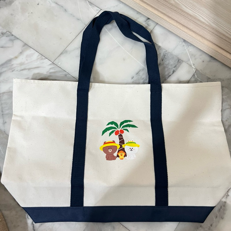 ส่งต่อ กระเป๋าผ้า linefriend ของ lineman (มีลาย2ด้าน)